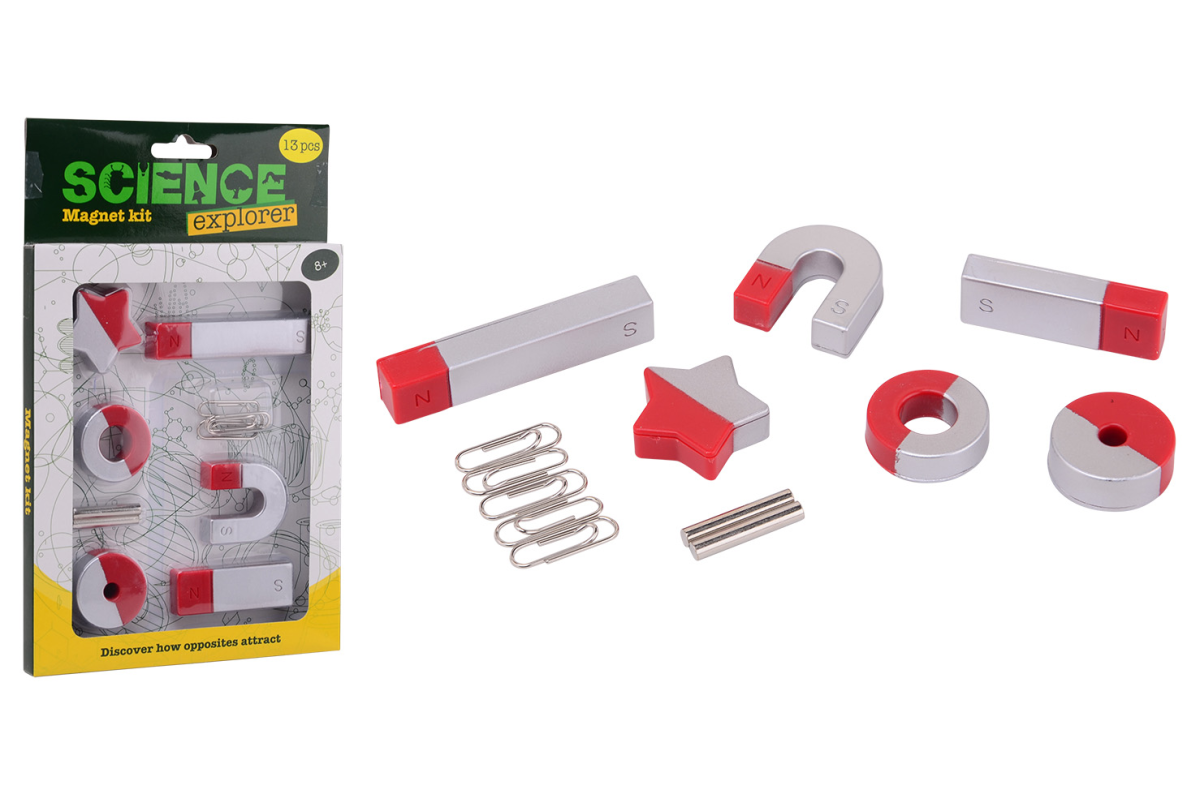 Science Explorer Magnet kit, 6 magnets with accessories (ctn 12 pcs ...