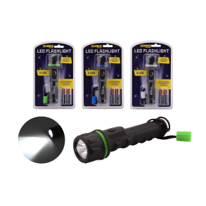Science Explorer flashlight on blistercard with Duracell batteries (ctn 12 pcs)