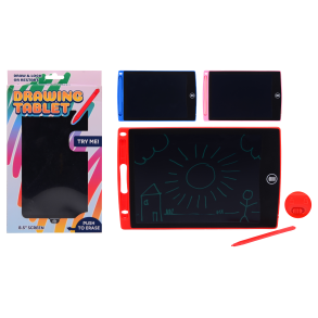Drawing tablet, 3 assorted (ctn 12 pcs)