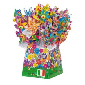 Giobas - Windmill set 36 pcs in display - 51 Mini Joy � 11 cm Wooden stick 