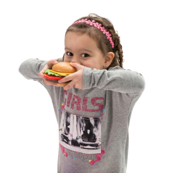 Dantoy - Burger set on tray (ctn 6 pcs)