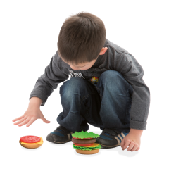 Dantoy - Burger set on tray (ctn 6 pcs)