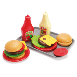 Dantoy - Burger set on tray (ctn 6 pcs)