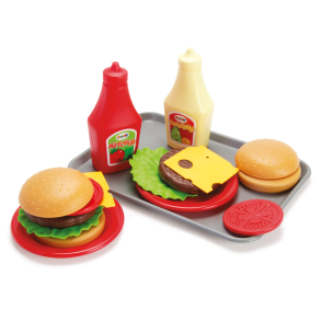 Dantoy - Burger set on tray (ctn 6 pcs)