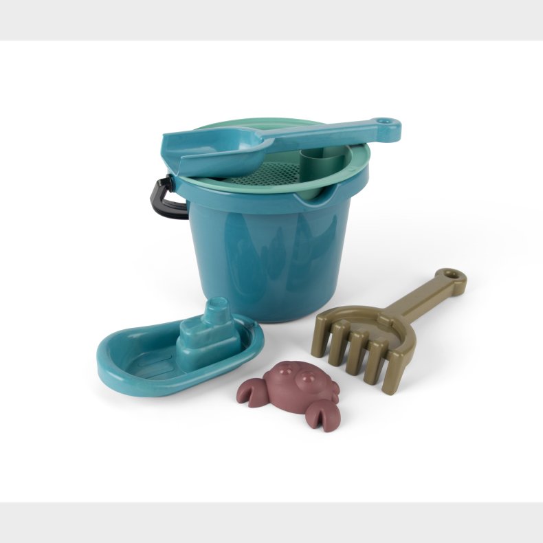 Dantoy - Blue Marine Toys Bucket Set (ctn 8 pcs)