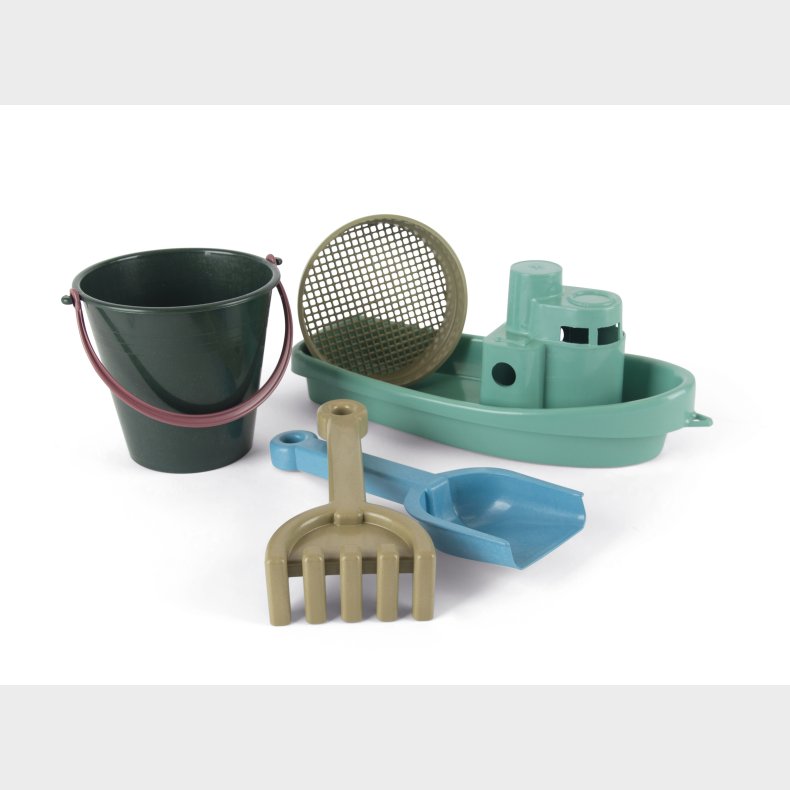 Dantoy - Blue Marine Toys Boat and Sand Set (ctn 6 pcs)
