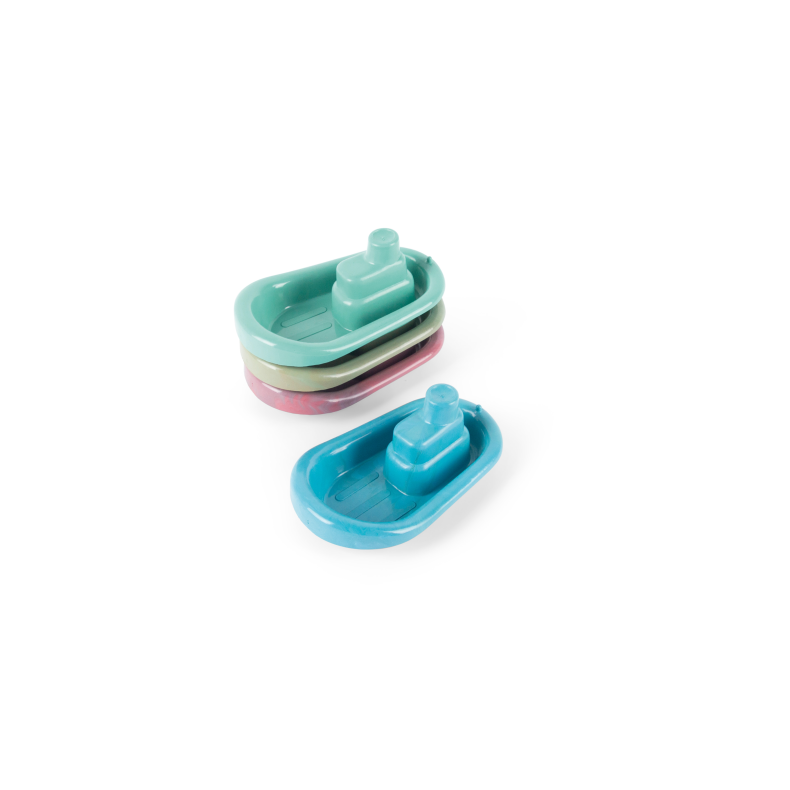 Dantoy - Blue Marine Toys Boat set, 4-pack (ctn 12 pcs)
