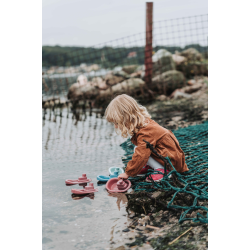 Dantoy - Blue Marine Toys Boat set, 4-pack (ctn 12 pcs)