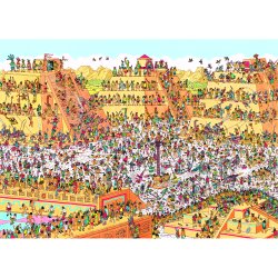 Where's Wally The Last Day of the Aztecs 1000pc Puzzles (ctn 6 pcs) - Levering medio april!