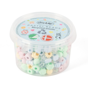  Pastel Genbrug Perler 280 Stk. (ctn 18 pcs)