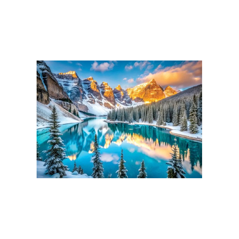 Lake Moraine in Winter, Smart Cut(1000)  Release 17 november (ctn 6 pcs)
