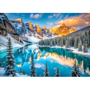 Lake Moraine in Winter, Smart Cut(1000) (ctn 6 pcs)