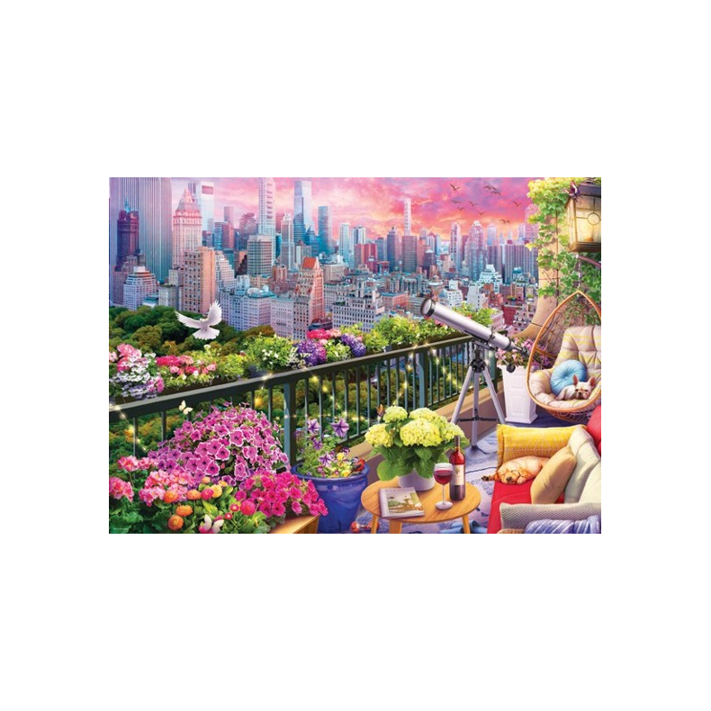 New York Rooftop Garden, Smart Cut(1000) (ctn 6 pcs)