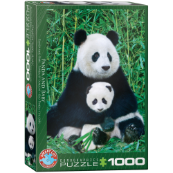 Panda &amp; Baby, 1000 pcs, Smart Cut (ctn 6 pcs)