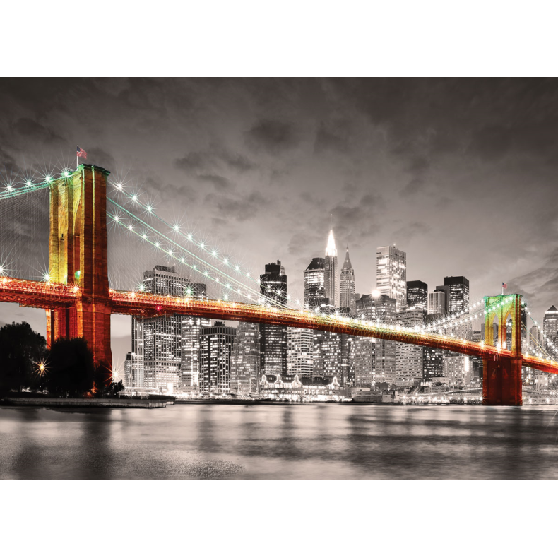 New York City Brooklyn Bridge, 1000 pcs, Smart Cut (ctn 6 pcs)