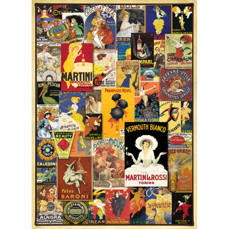 Vintage Posters, 1000 pcs, Smart Cut (ctn 6 pcs)