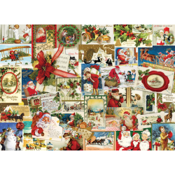 Vintage Christmas Cards Smart Cut 1000 pcs (ctn 6 pcs)