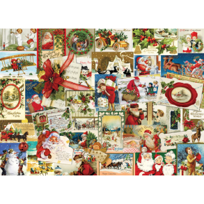 Vintage Christmas Cards Smart Cut 1000 pcs (ctn 6 pcs)