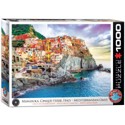 Manarola Cinque Terre Italy, 1000 pcs,  Smart Cut (ctn 6 pcs)