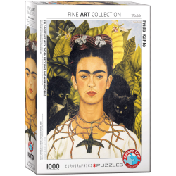Self-Portrait with Hummingbird,  Frida Kahlo, 1000 pcs, Smart Cut (ctn 6 pcs)