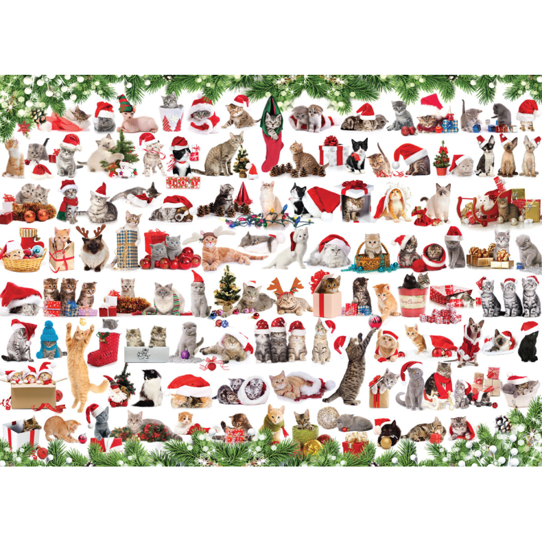 Holiday Cats Smart Cut 1000 pcs (ctn 6 pcs)