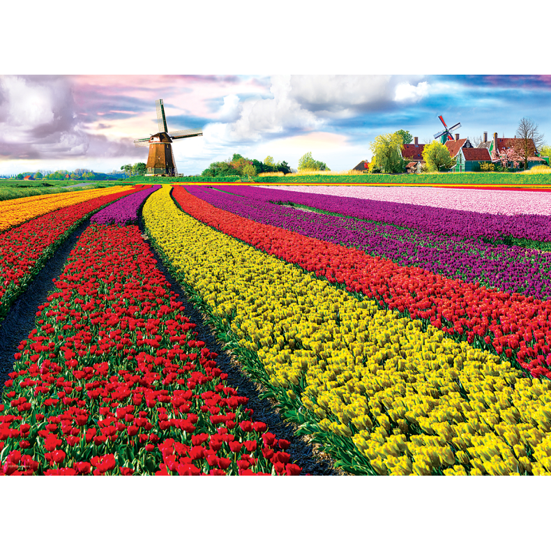 Tulip Fields Netherlands, 1000 pcs, Smart Cut (ctn 6 pcs)