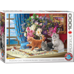 Puzzling Cats by Image World 1000 pcs Smart Cut (ctn 6 pcs)