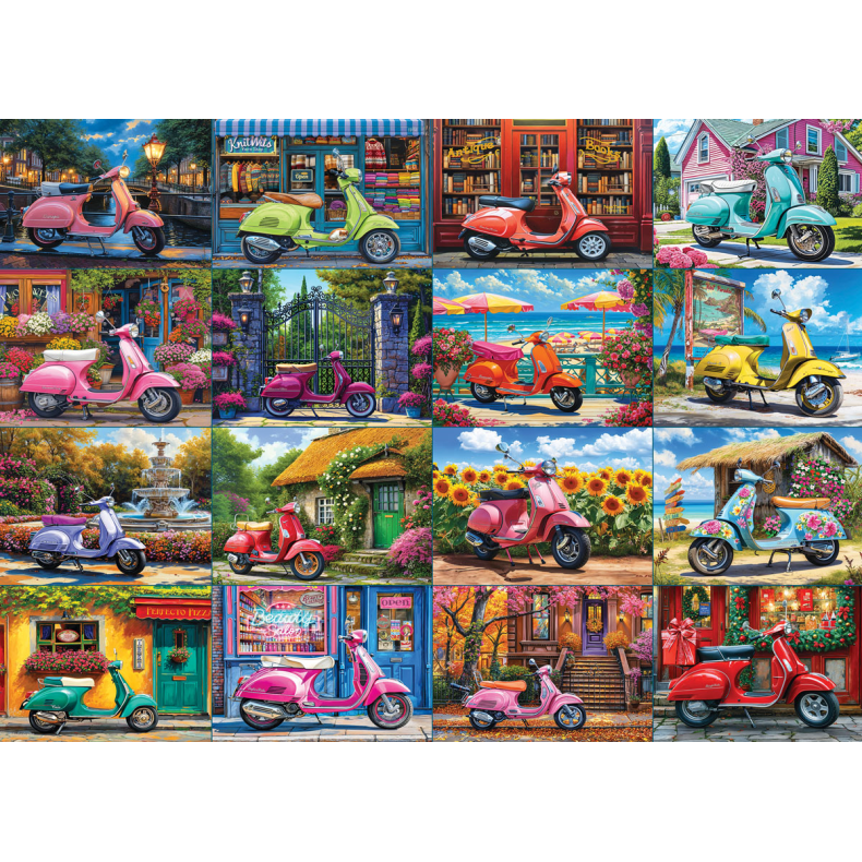 16 Scooters by Chris Bigelow 1000 pcs Smart Cut (ctn 6 pcs)