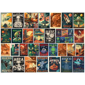 Alien Invasion Collage 1000 pcs Smart Cut (ctn 6 pcs)