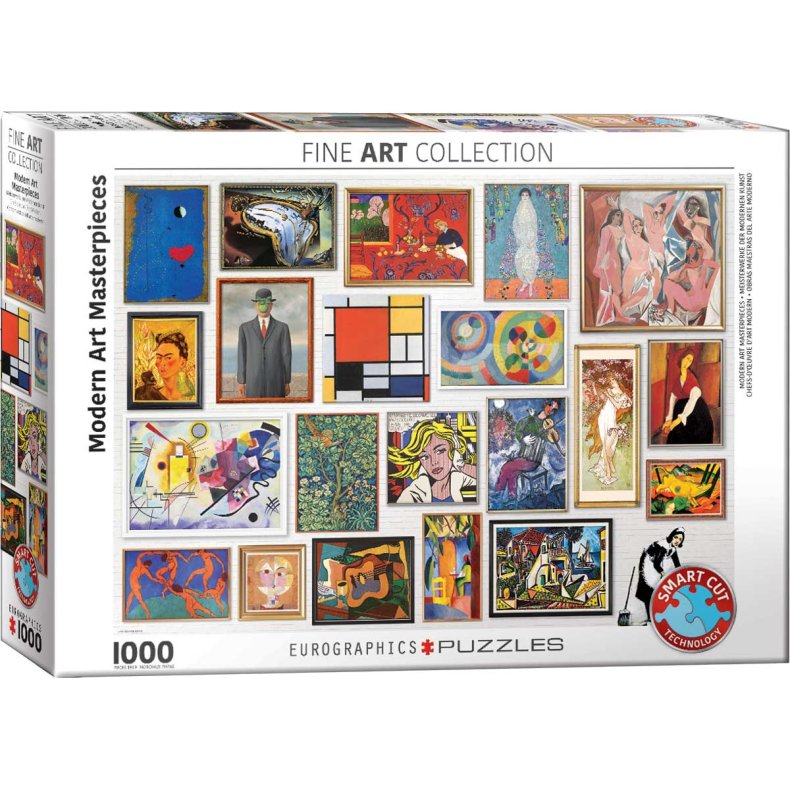 EG-Modern Fine Art Masterpieces Smart Cut(1000) (ctn 6 pcs) NEW Release 6 marts