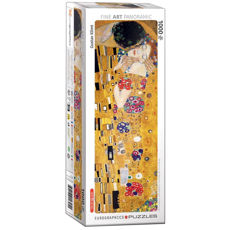 EG-The Kiss (Detail) by Gustav Klimt 1000, Panorama (1000) (ctn 6 pcs) NEW Release 6 marts