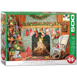 Christmas by the Fireplace 500 pcs (ctn 6 pcs)