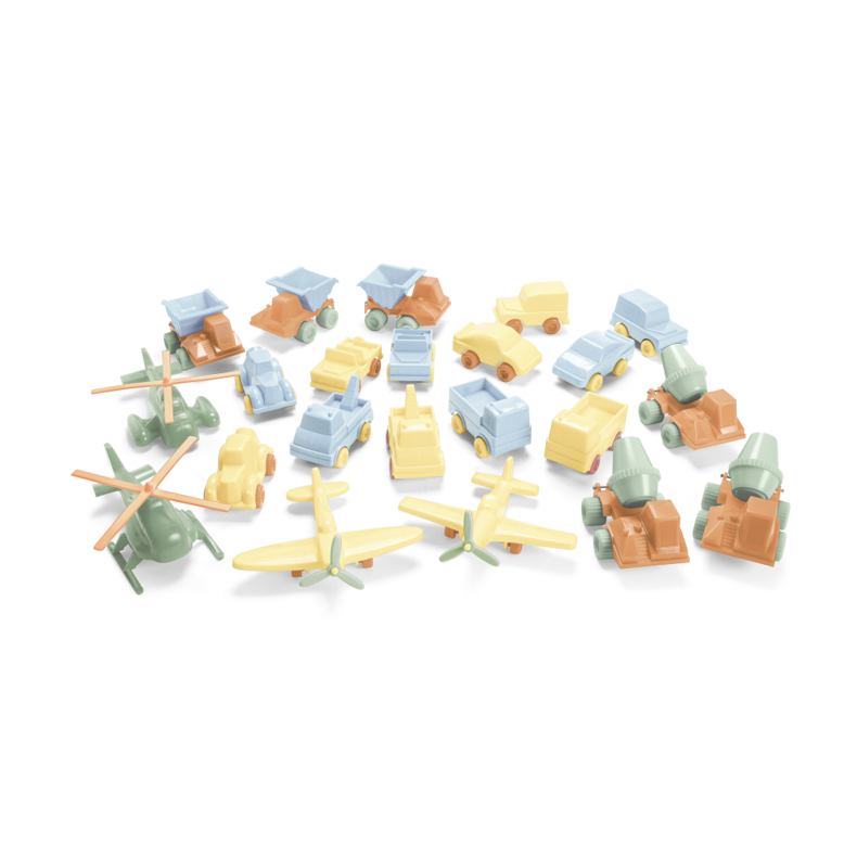 Pastel Genbrug Biler-Fly Ass. Krt. (ctn 1 pcs)