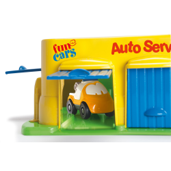 Dantoy - FunCars auto service and car park, 2 biler (ctn 4 pcs)