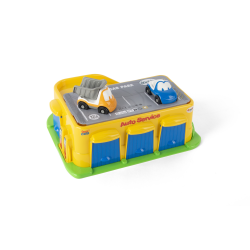 Dantoy - FunCars auto service and car park, 2 biler (ctn 4 pcs)