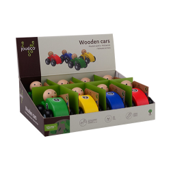 Jou&eacute;co&reg; - Wooden cars 8 ass. in display (ctn 8 pcs)