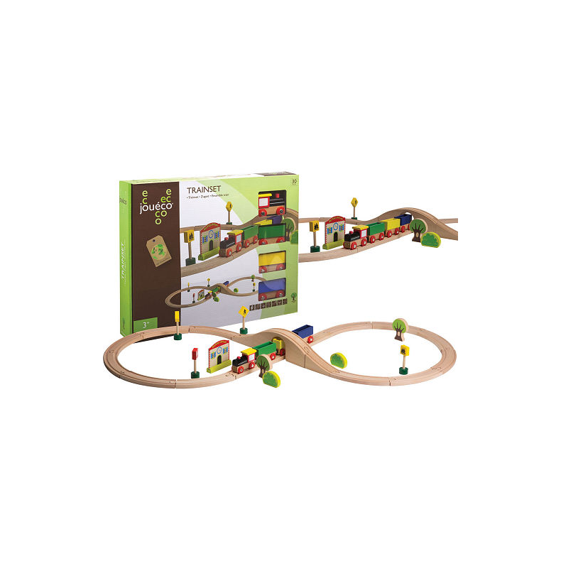 Jouco - Trainset 30 pieces in windowbox (ctn 6 pcs)