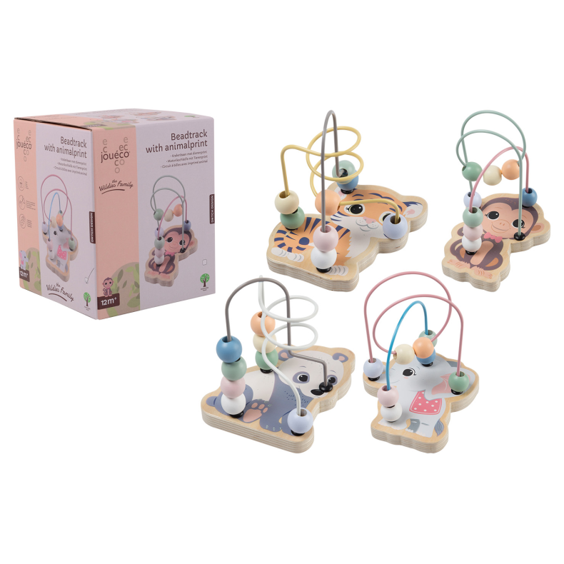 Jouco - The Wildies Family Beadtrack With Animal Print (ctn 12 pcs)