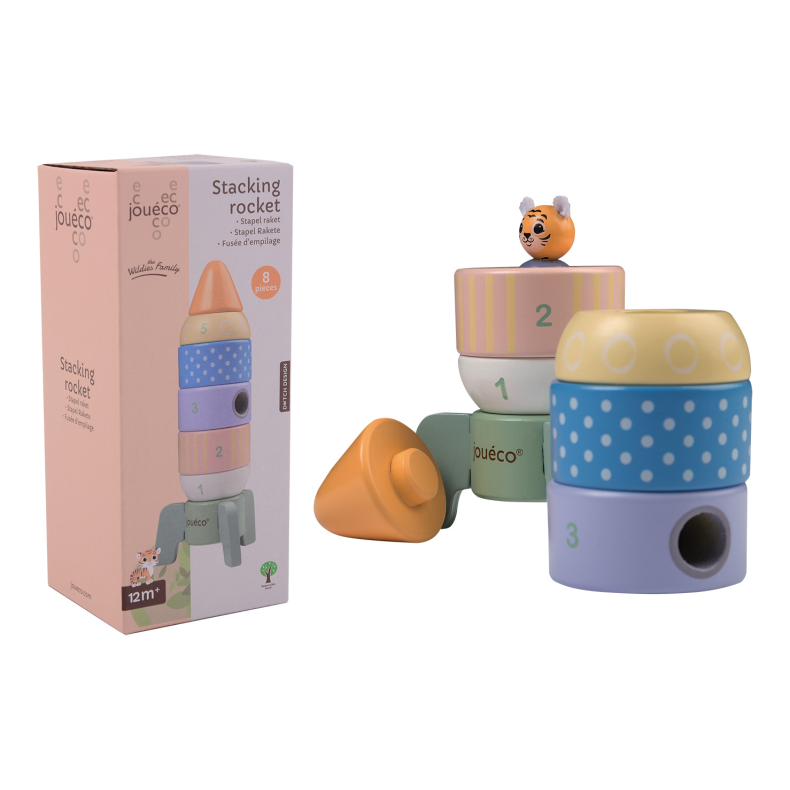 Jouco - The Wildie Family Stacking Rocket, (ctn 24 pcs)