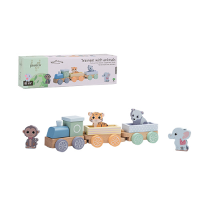Jou&eacute;co&reg; - The Wildies Family Trainset with animals (ctn 6 pcs)