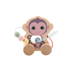 Jou&eacute;co - The Wildies Family Rolling Animal With Bead Track (ctn 8 pcs)