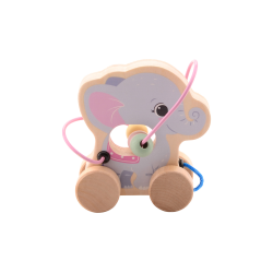 Jou&eacute;co - The Wildies Family Rolling Animal With Bead Track (ctn 8 pcs)