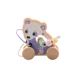 Jou&eacute;co - The Wildies Family Rolling Animal With Bead Track (ctn 8 pcs)