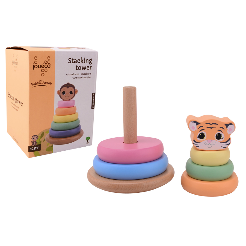 Jouco - The Wildies Family Stacking Houses, (ctn 12 pcs)