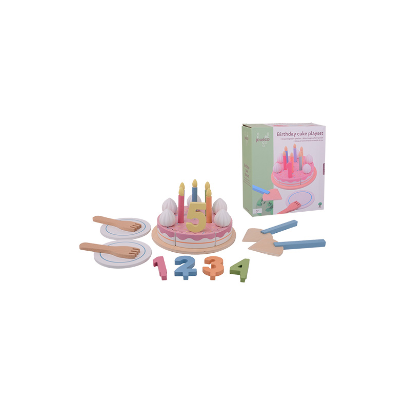 Jouco - Birthday cake playset (ctn 6 pcs)