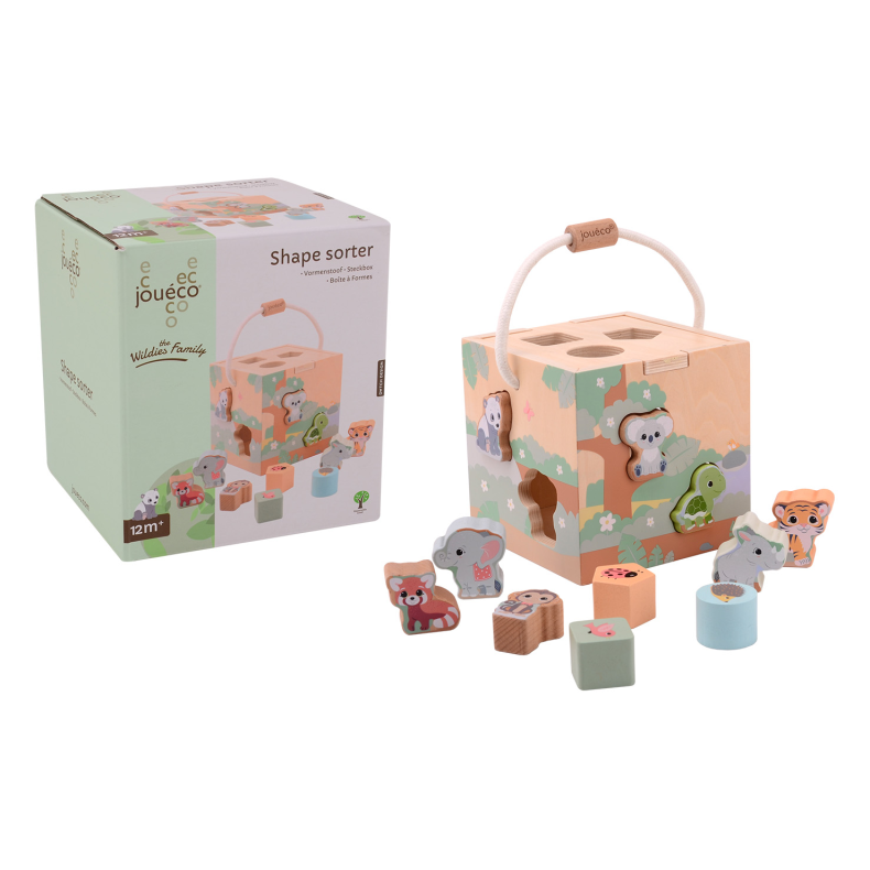 Jou&eacute;co - The Wildies Family Shape Sorter (ctn 6 pcs)