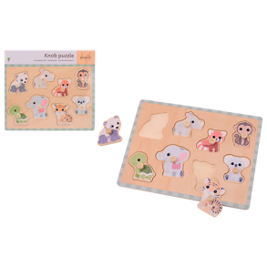 Jou&eacute;co&reg; - The Wildies Family knobpuzzle (ctn 12 pcs)