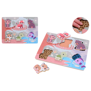 Jou&eacute;co&reg; - The Wildies Family feel and touch puzzle  (ctn 2 pcs)