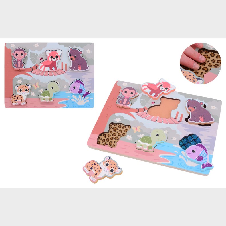 Jou&eacute;co&reg; - The Wildies Family feel and touch puzzle  (ctn 2 pcs)