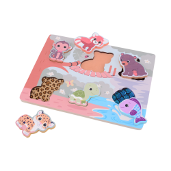Jou&eacute;co&reg; - The Wildies Family feel and touch puzzle (ctn 2 pcs)